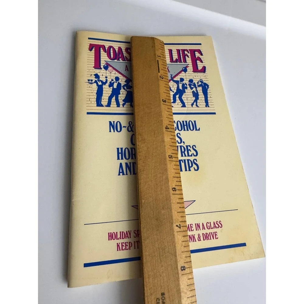 Toast to Life Recipe Booklet 1988 Cocktails Hors d'Oeuvres NYS Mario Cuomo‎ Vtg